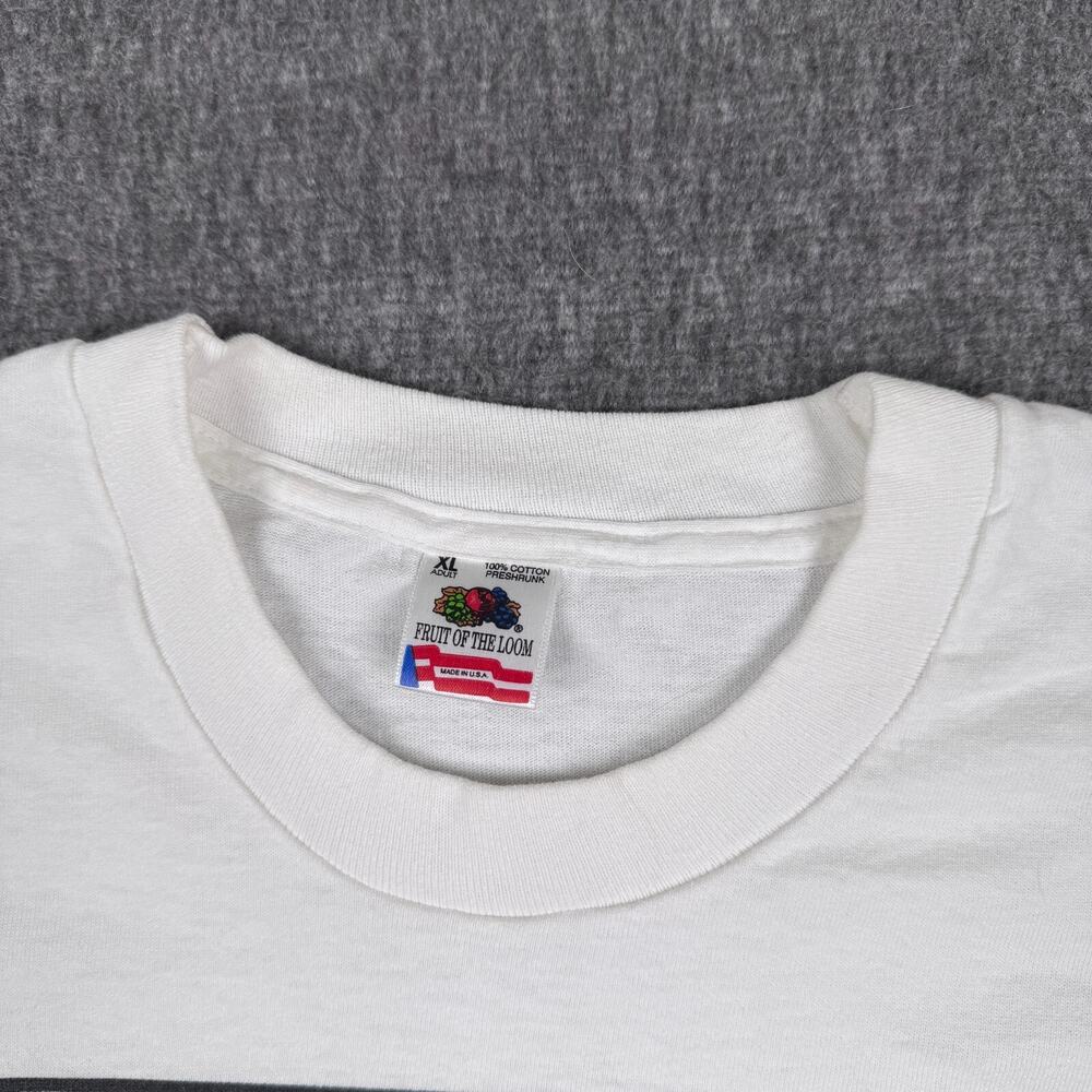 Vintage Puke N Snot T-Shirt Men's‎ XL White Vowel Obstruction Comedy Comic 90s - Picture 4 of 7